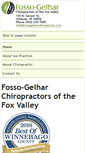 Mobile Screenshot of fossogelharchiropractic.com