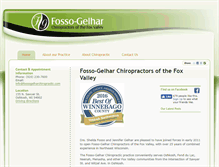Tablet Screenshot of fossogelharchiropractic.com